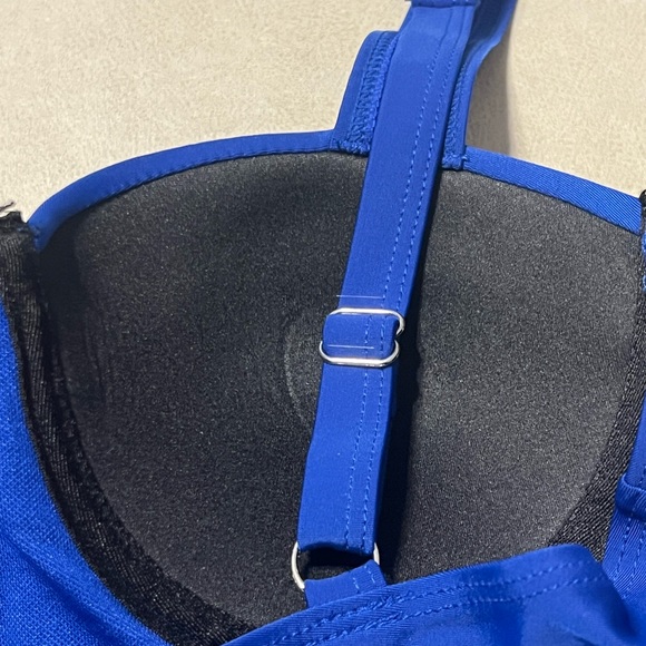 Tahari Royal Blue Corset-Style One-Piece Bathing Suit. Women's Size L NEW! #9112 - Picture 8 of 12